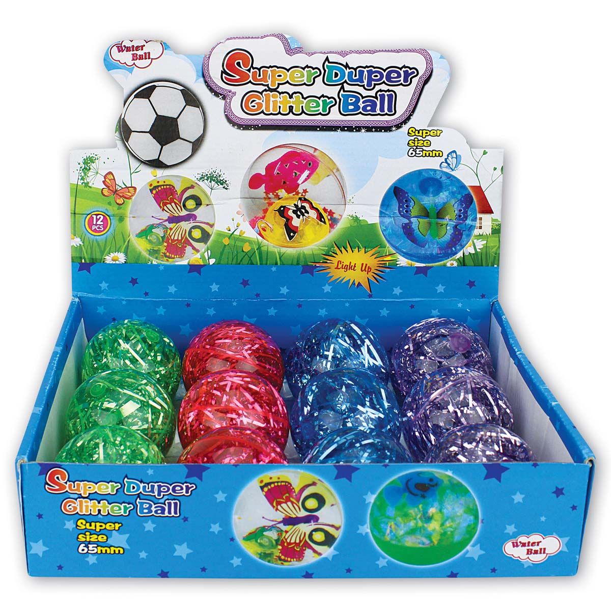 Super Duper Glitter Ball - 6.5cm Ball with Light - 1 pcs - Continental Food Store Super Duper Glitter Ball - 6.5cm Ball with Light - 1 pcs - Continental Food Store