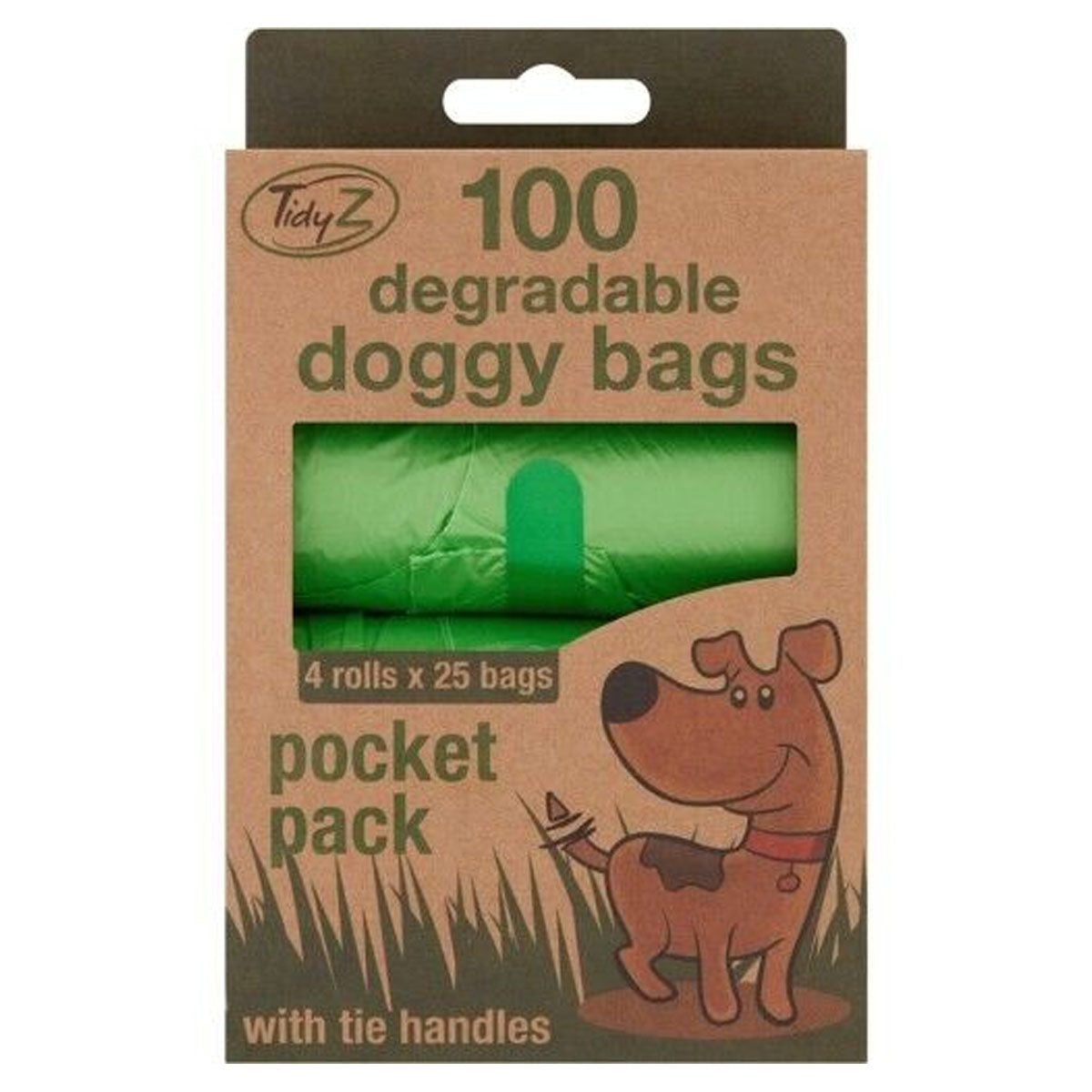 TidyZ - Doggy Poop Bags Degradable Pocket Rolls - 100pcs - Continental Food Store