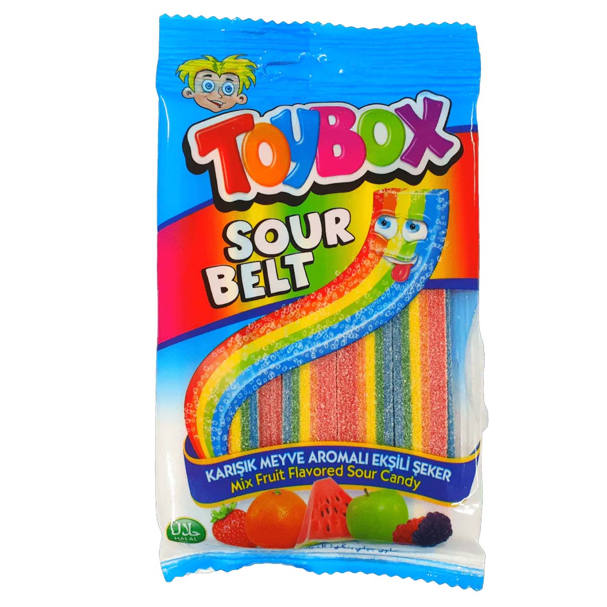 Toybox - Sour Belt Candy - 80g - Continental Food Store Toybox - Sour Belt Candy - 80g - Continental Food Store