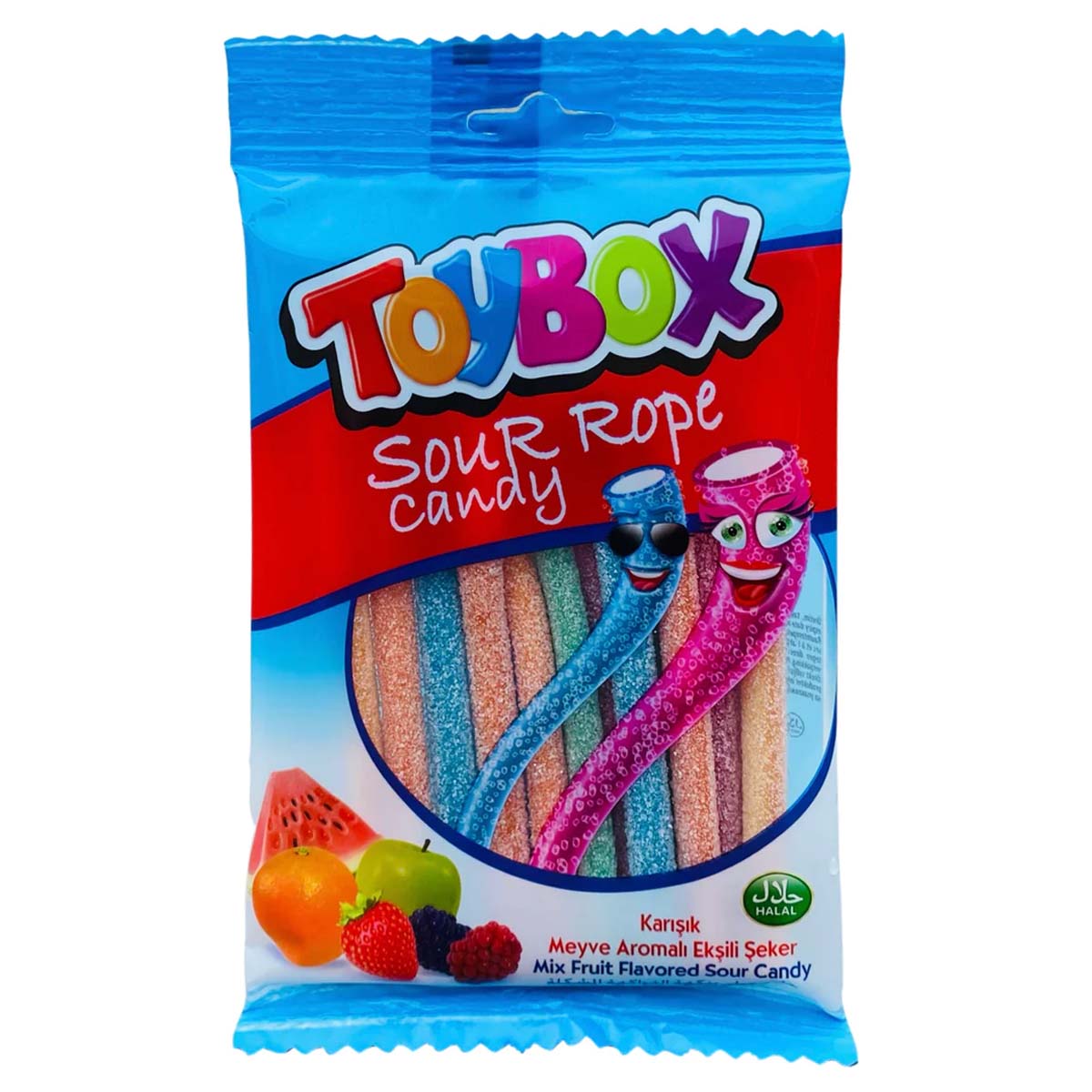 Toybox - Sour Rope Candy - 80g - Continental Food Store Toybox - Sour Rope Candy - 80g - Continental Food Store
