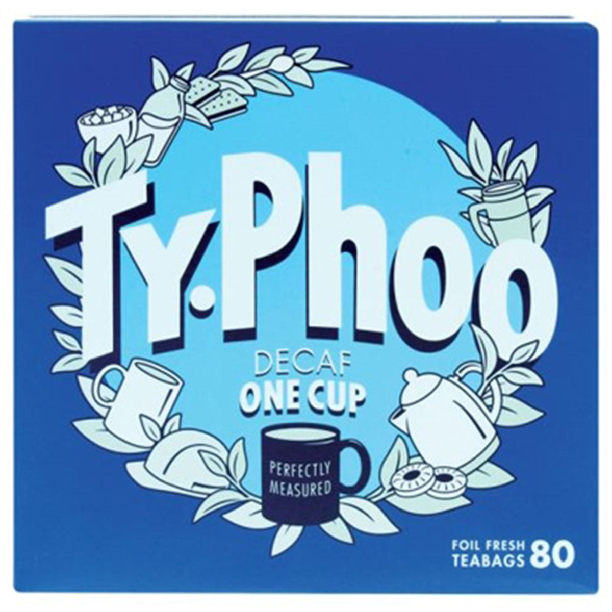 Typhoo - One Cup Decaf 80 Foil Fresh Tea Bags - 160g - Continental Food Store
