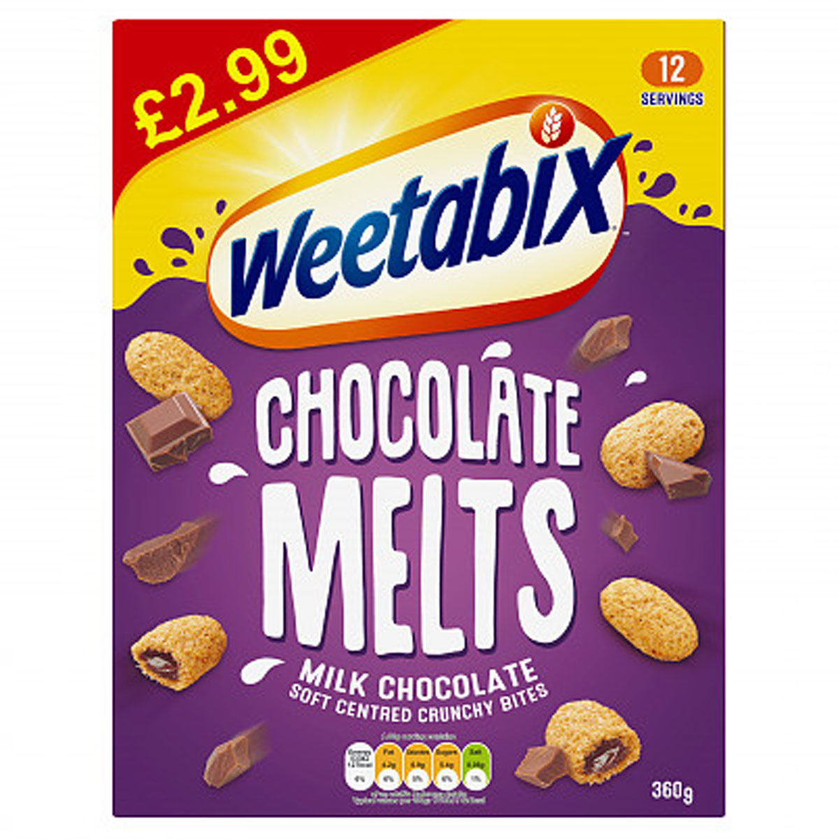 Weetabix - Milk Chocolate Melts Case - 6 x 360g - Continental Food Store