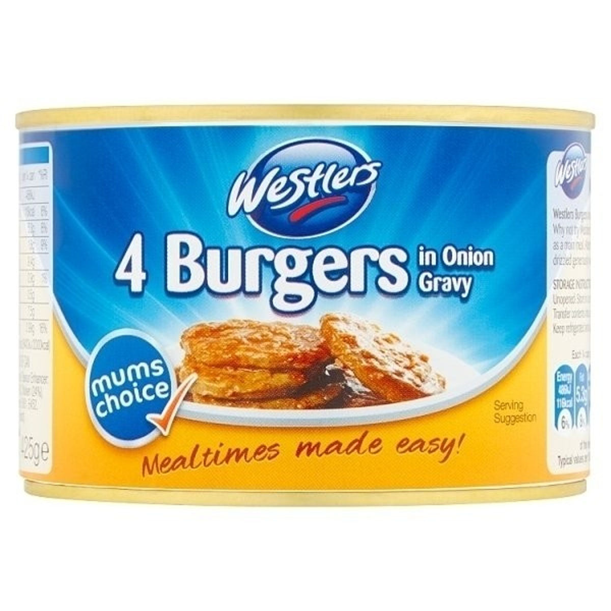Westlers - 4 Burgers in Gravy - 425g - Continental Food Store Westlers - 4 Burgers in Gravy - 425g - Continental Food Store