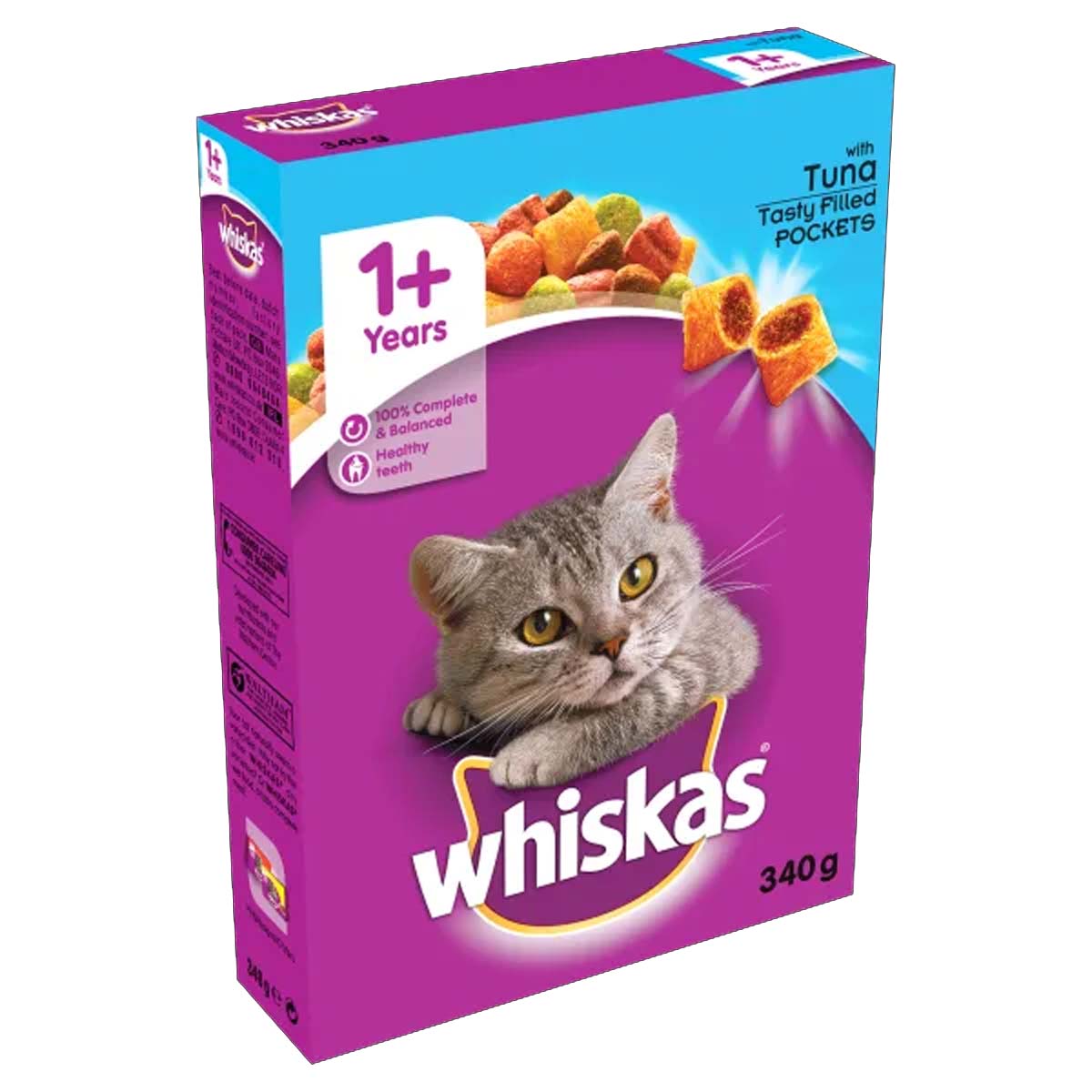 Whiskas - Adult Complete Dry Cat Food Biscuits Tuna - 340g - Continental Food Store Whiskas - Adult Complete Dry Cat Food Biscuits Tuna - 340g - Continental Food Store