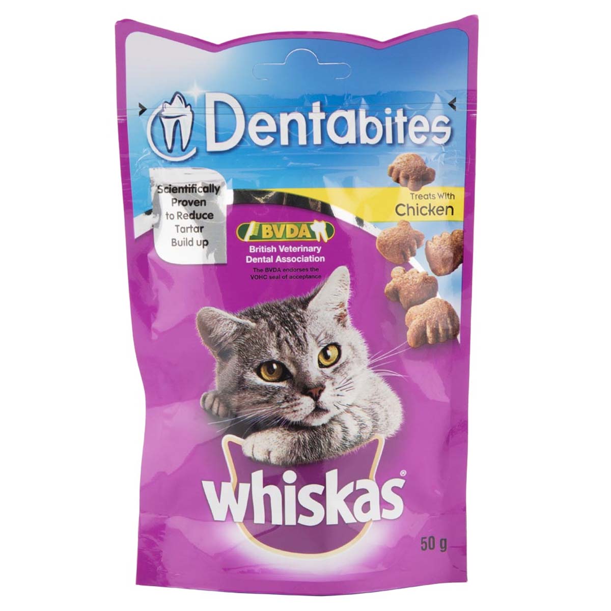 Whiskas - Dentabites Treats with Chicken - 50g - Continental Food Store
