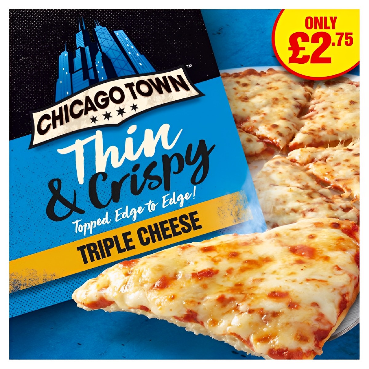 Chicago Town - Thin & Crispy Triple Cheese Pizza - 305g - Continental Food Store