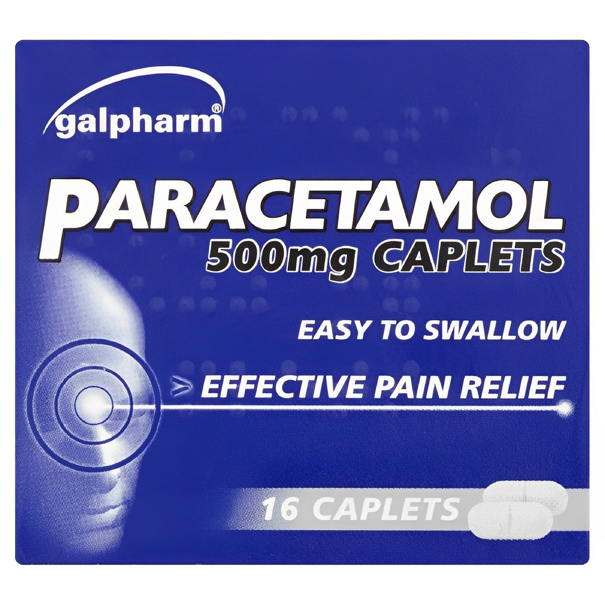 Galpharm - Paracetamol 16 Caplets - 500mg - Continental Food Store