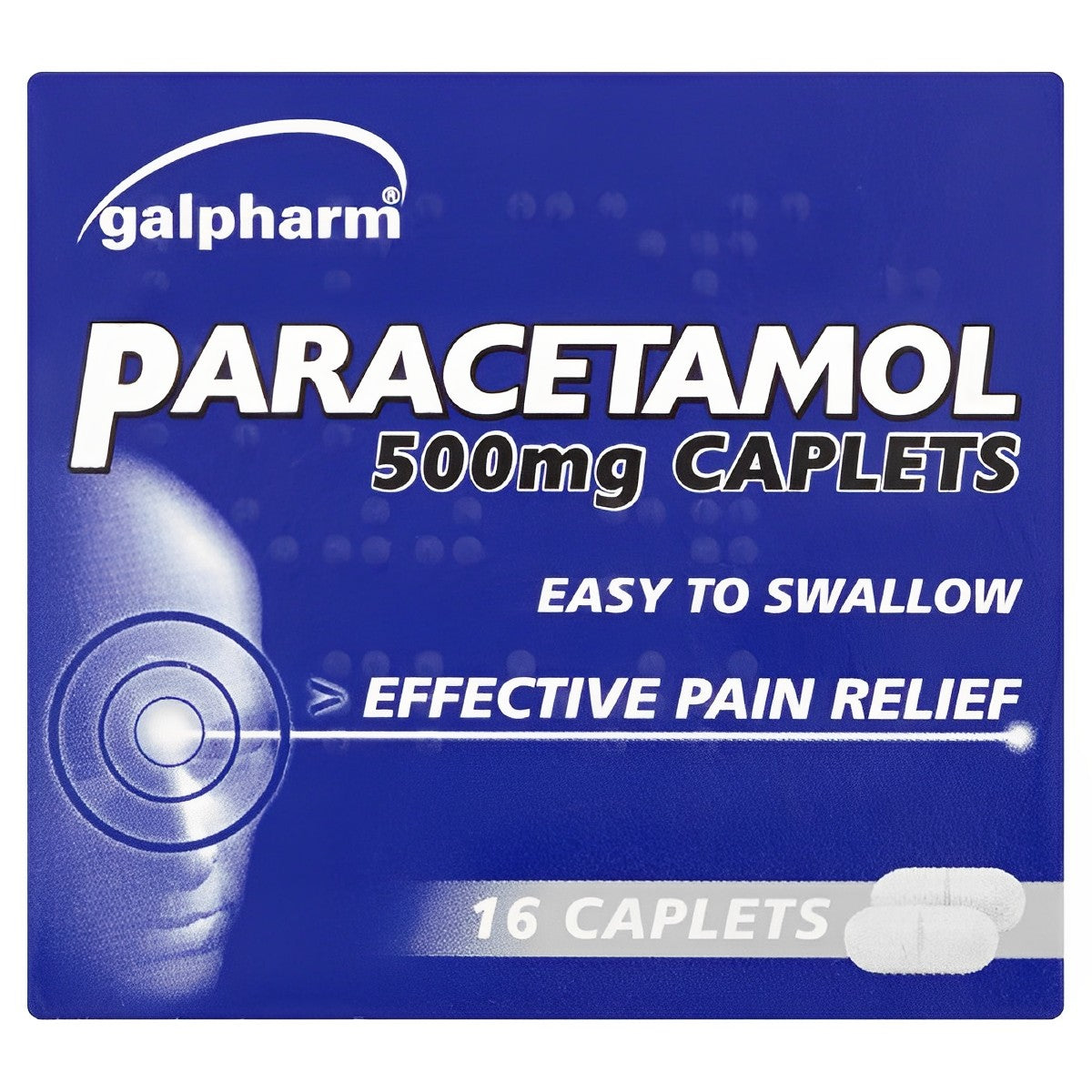 Galpharm - Paracetamol 16 Caplets - 500mg - Continental Food Store Galpharm - Paracetamol 16 Caplets - 500mg - Continental Food Store