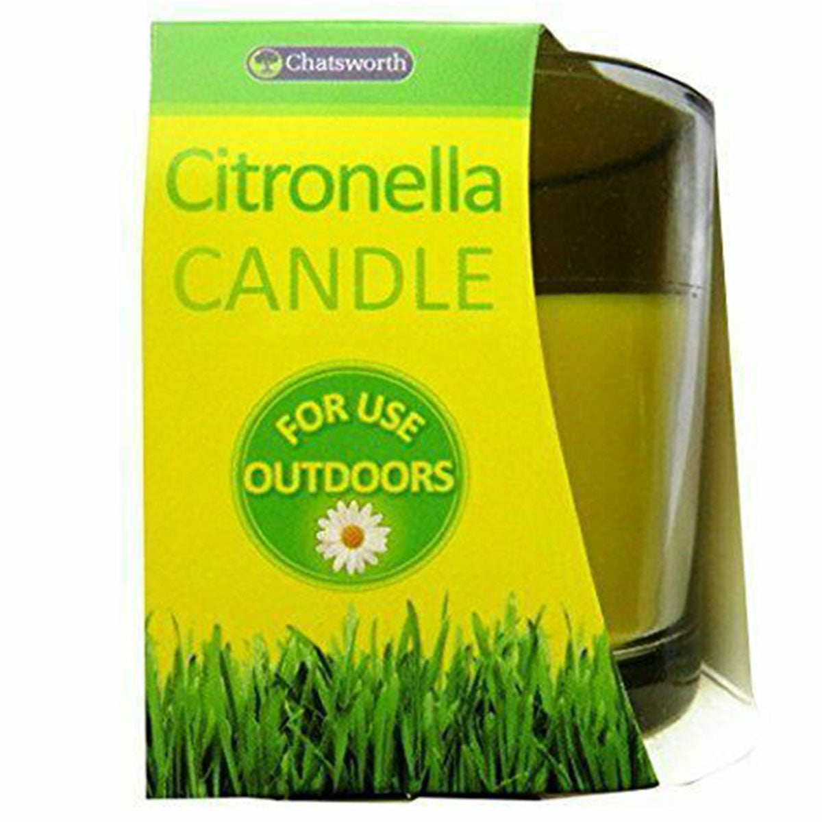 Chatsworth - Citronella Glass Candle - 268g - Continental Food Store Chatsworth - Citronella Glass Candle - 268g - Continental Food Store