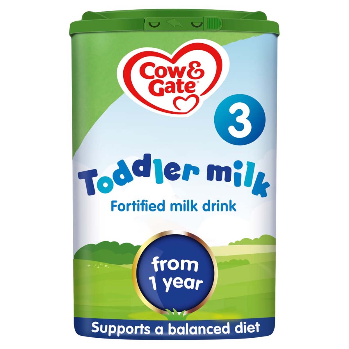 Cow & Gate - 3 Toddler Formula Fortified Milk Drink from 1 Year - 800g - Continental Food Store