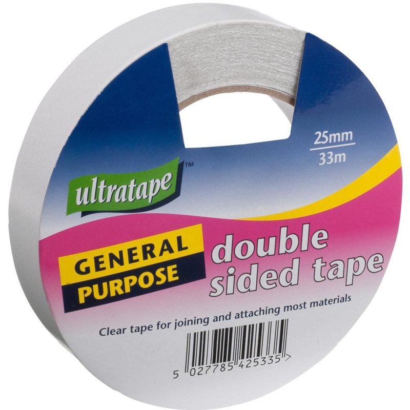 Ultratape - Double Sided Tape - 25mm X 33m - Continental Food Store