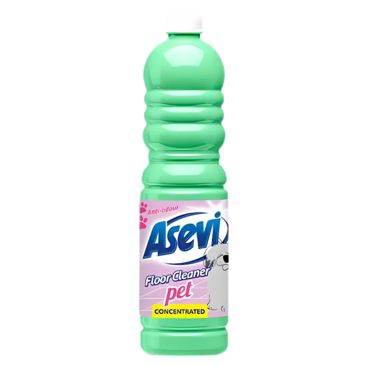 Asevi - Pet Floor Cleaner - 1L, expertly labeled as pet-safe and concentrated for efficient odor removal—a must-have for discerning pet owners.