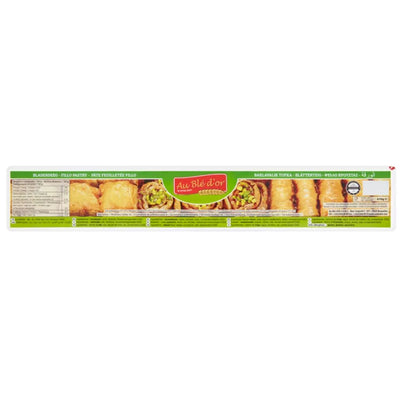 A package of Au Bledor - Filo Pastry - 470g with a label on it.