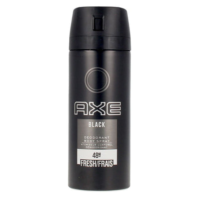 Axe - Black Deodorant Body Spray - 150ml by Axe features black packaging with white text and provides up to 48-hour freshness.