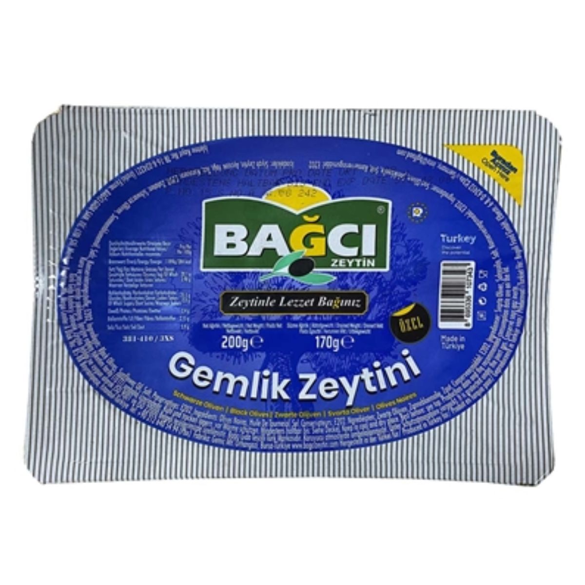 Bagci - Black Olives - 200g zeytin 500g.