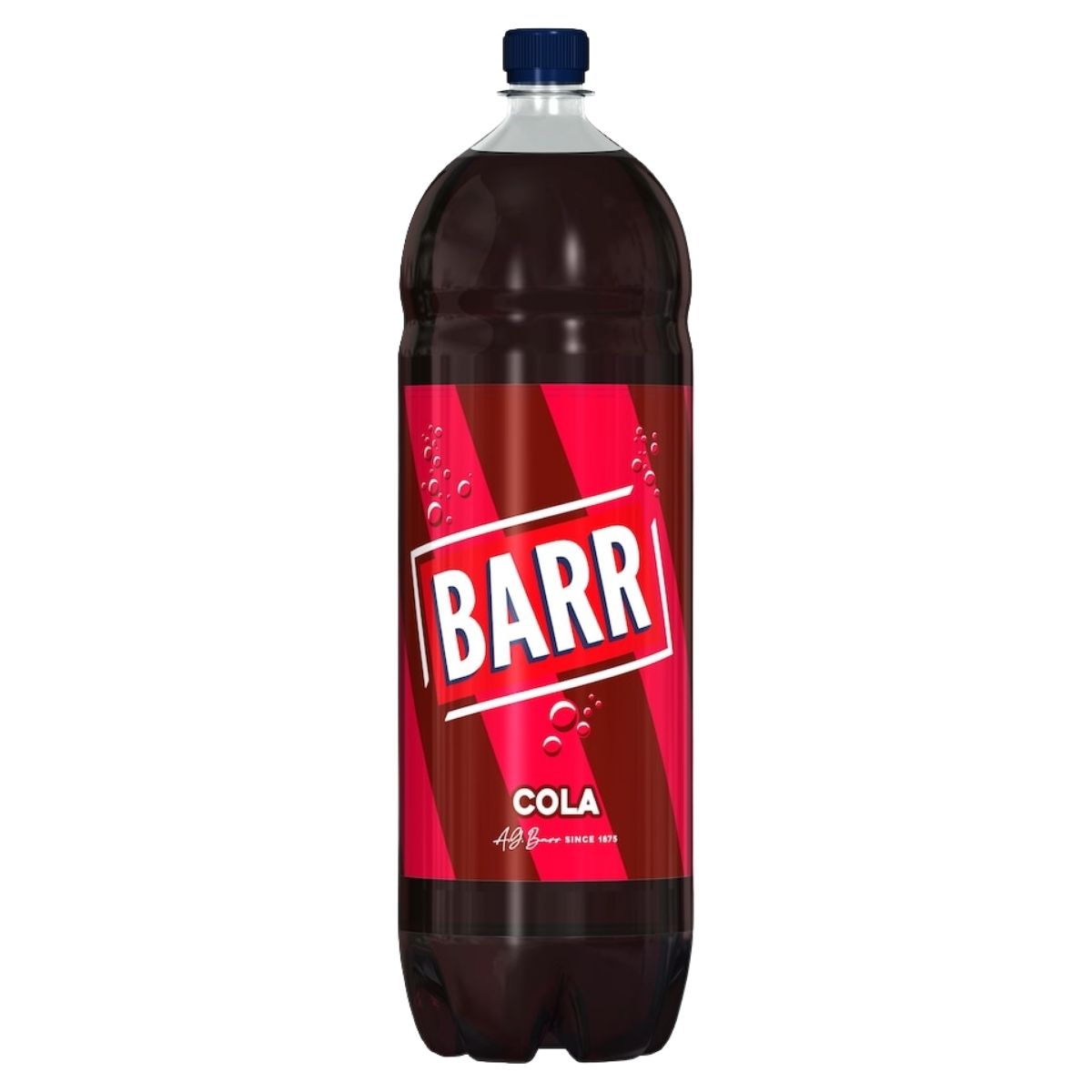 Bottle of Barr Cola on a white background