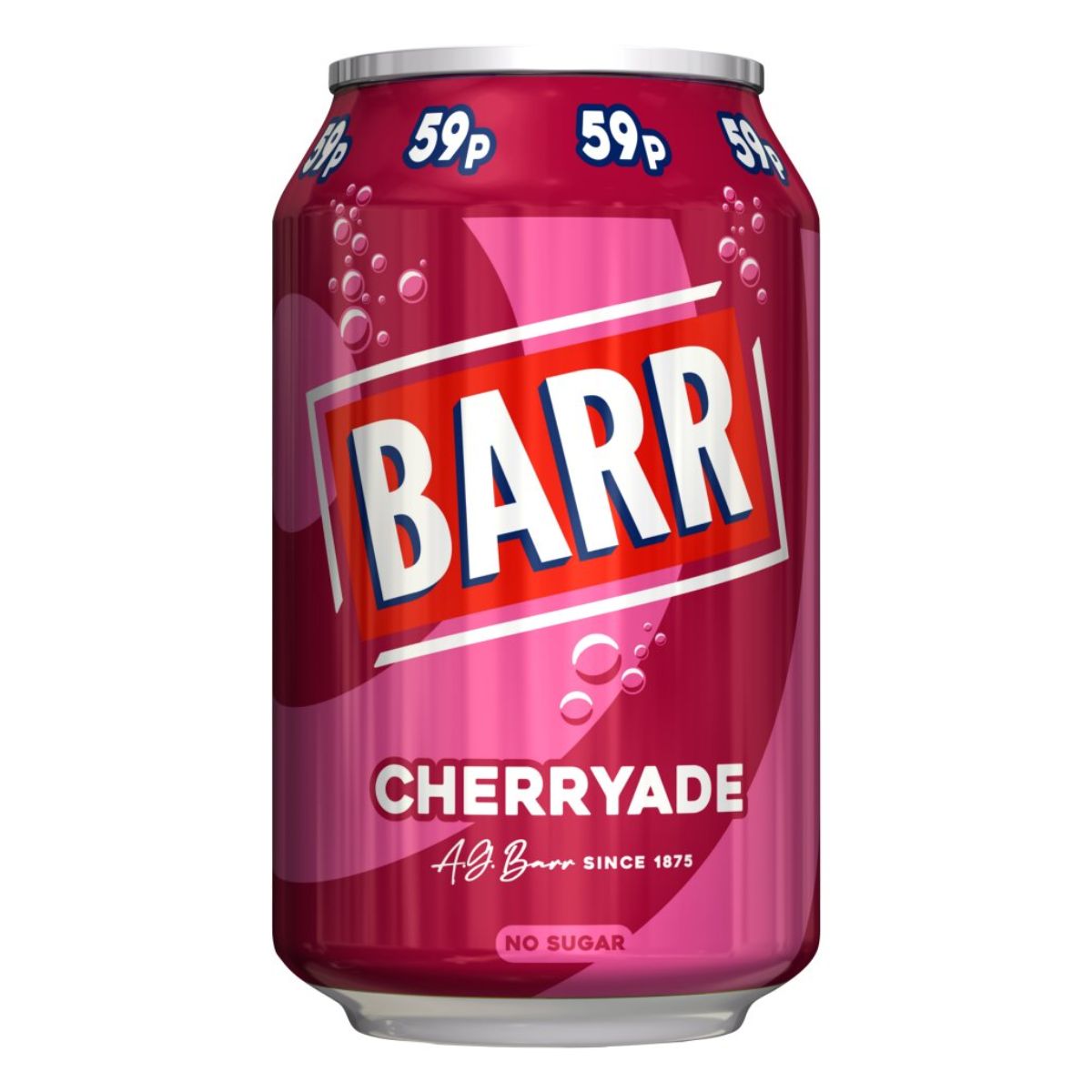 A can of Barr - Cherryade - 330ml on a white background.