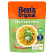 Ben's Original Vegetable Pilau packaging with orange and green design.