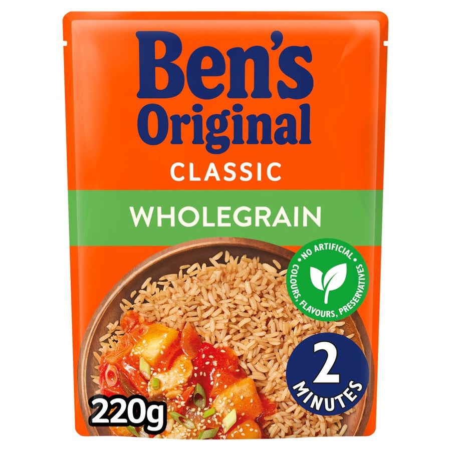 Bens Original - Wholegrain Microwave Rice - 220g - Continental Food Store