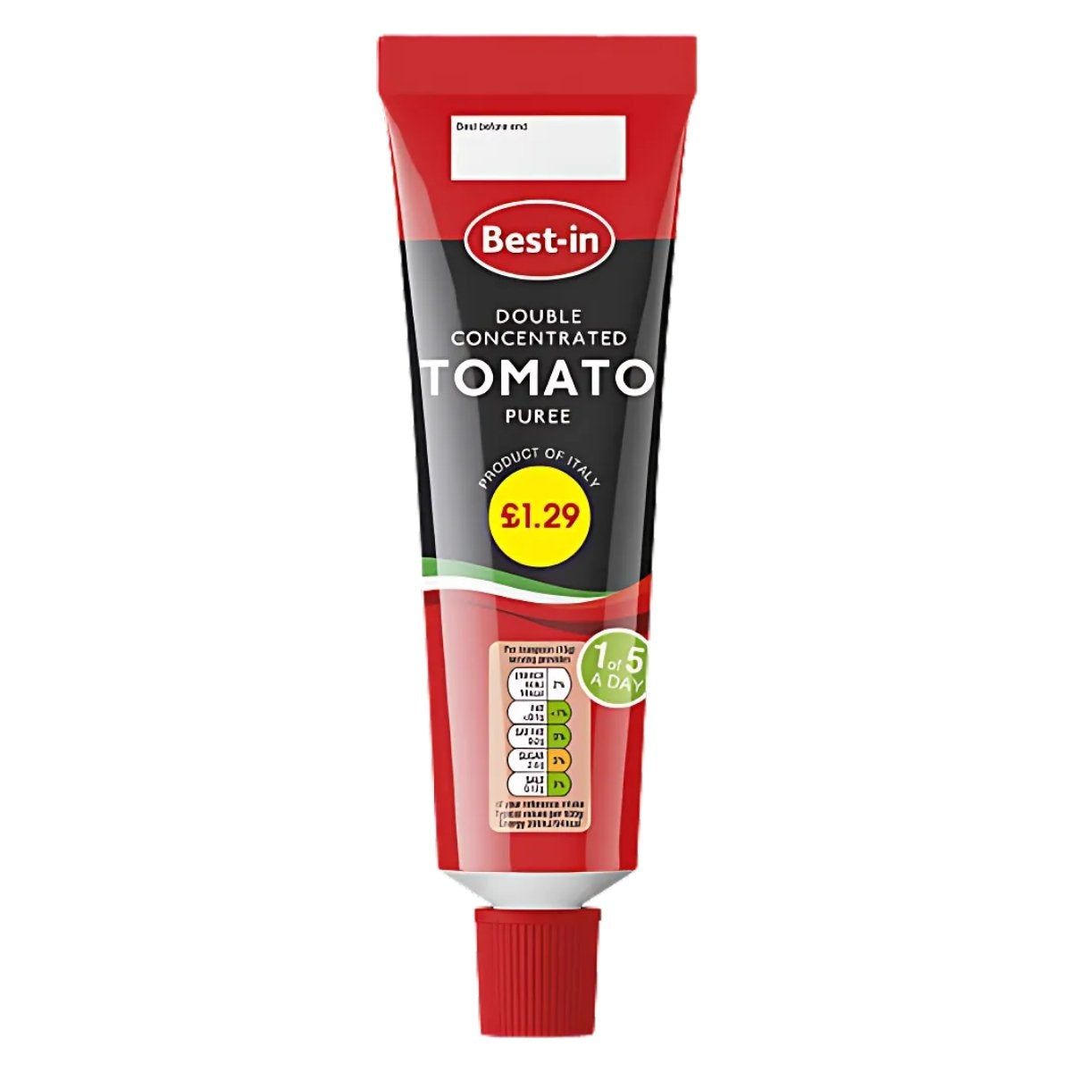 Best-in Double Concentrated Tomato Puree (200g) is famed for its rich flavor and vibrant taste, priced at £1.29—ideal for enhancing your cooking.