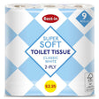 Pack of Best In - Soft Toilet Tissue White - 9pcs, classic white 2-ply, in blue and white packaging, priced at £2.25.