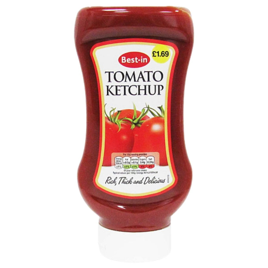 Bottle of Best-in Tomato Ketchup on a white background