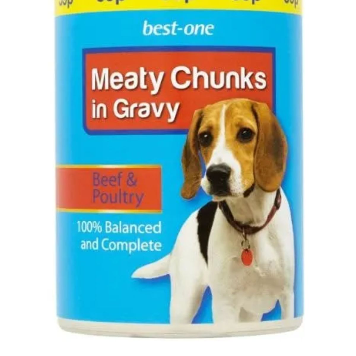Best One - Dog Food Beef & Poultry - 400g meaty chunks in gravy.