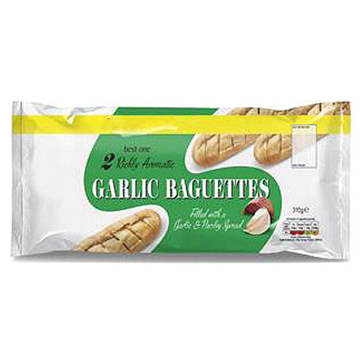 A package of Best One - Garlic Baguettes - 310g on a white background.