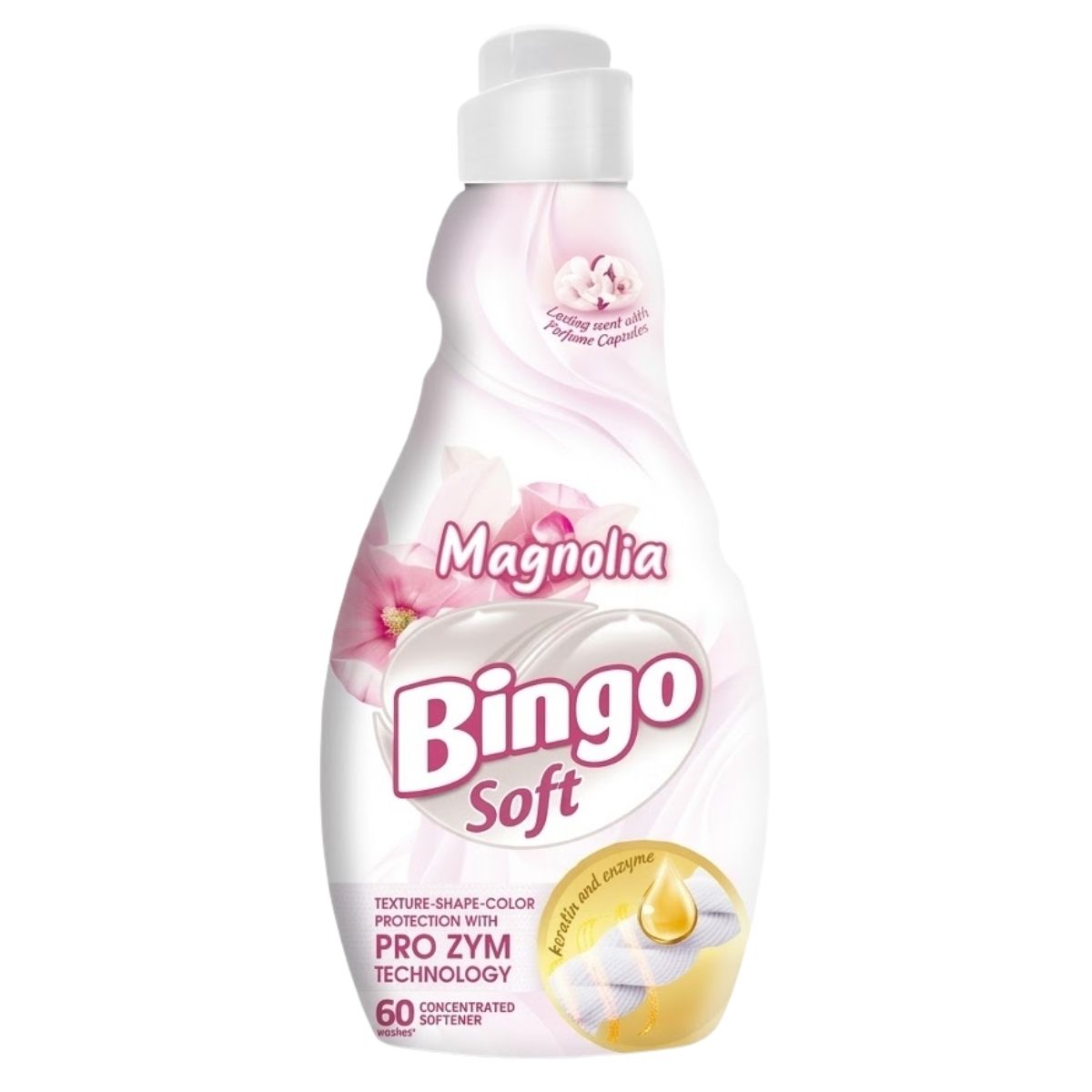 Bingo Soft Magnolia bottle on a white background