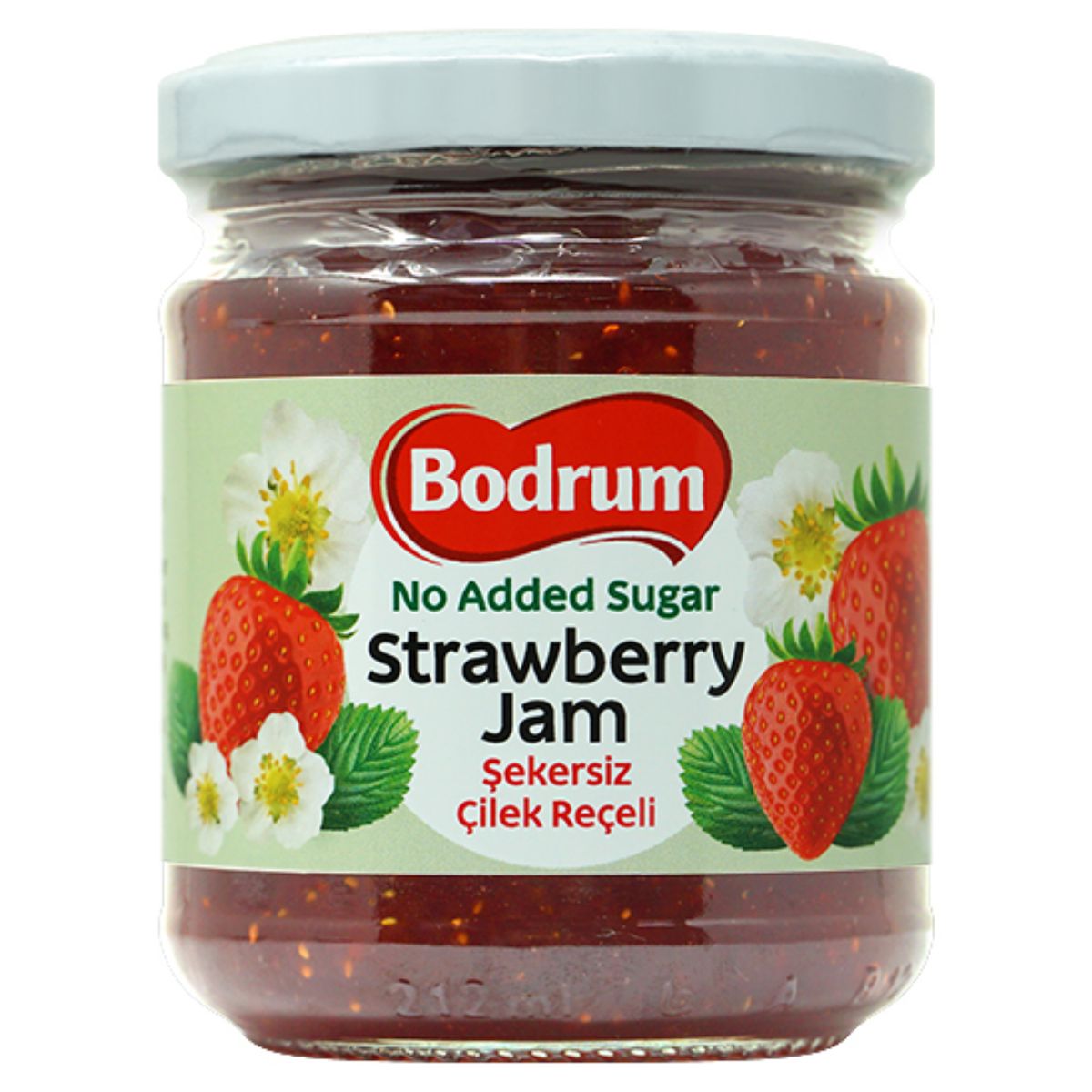 A jar of Bodrum - Strawberry Jam - 240g.