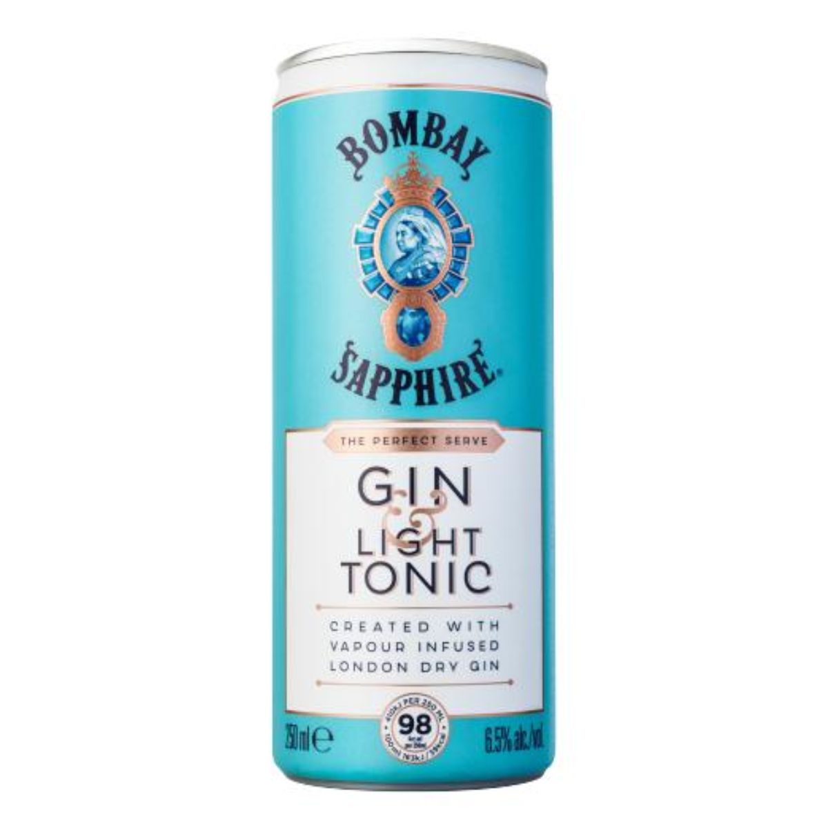 Bombay Sapphire - Gin & Light Tonic (6.5% ABV) - 250ml.