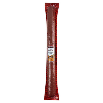 A long stick of Boni - Burgas Salami (Vacuum) - 400g on a white background.