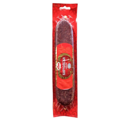 A Boni - Lukanka Karlovska - 210g in a package on a white background.