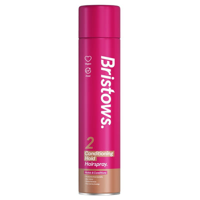 Bristows 400ml Conditioning Hold Hairspray can on a white background