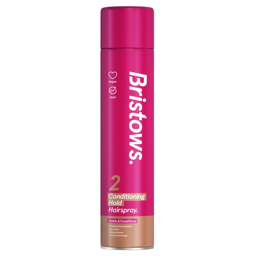 Bristows 400ml Conditioning Hold Hairspray can on a white background