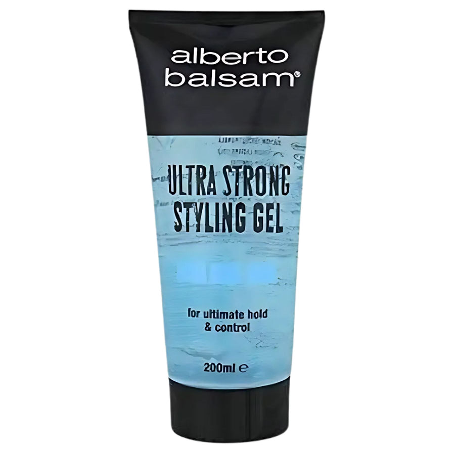 Alberto Balsam Ultra Strong Styling Gel 200ml delivers ultimate, long-lasting hold and control. Ideal for all-day reliable style.