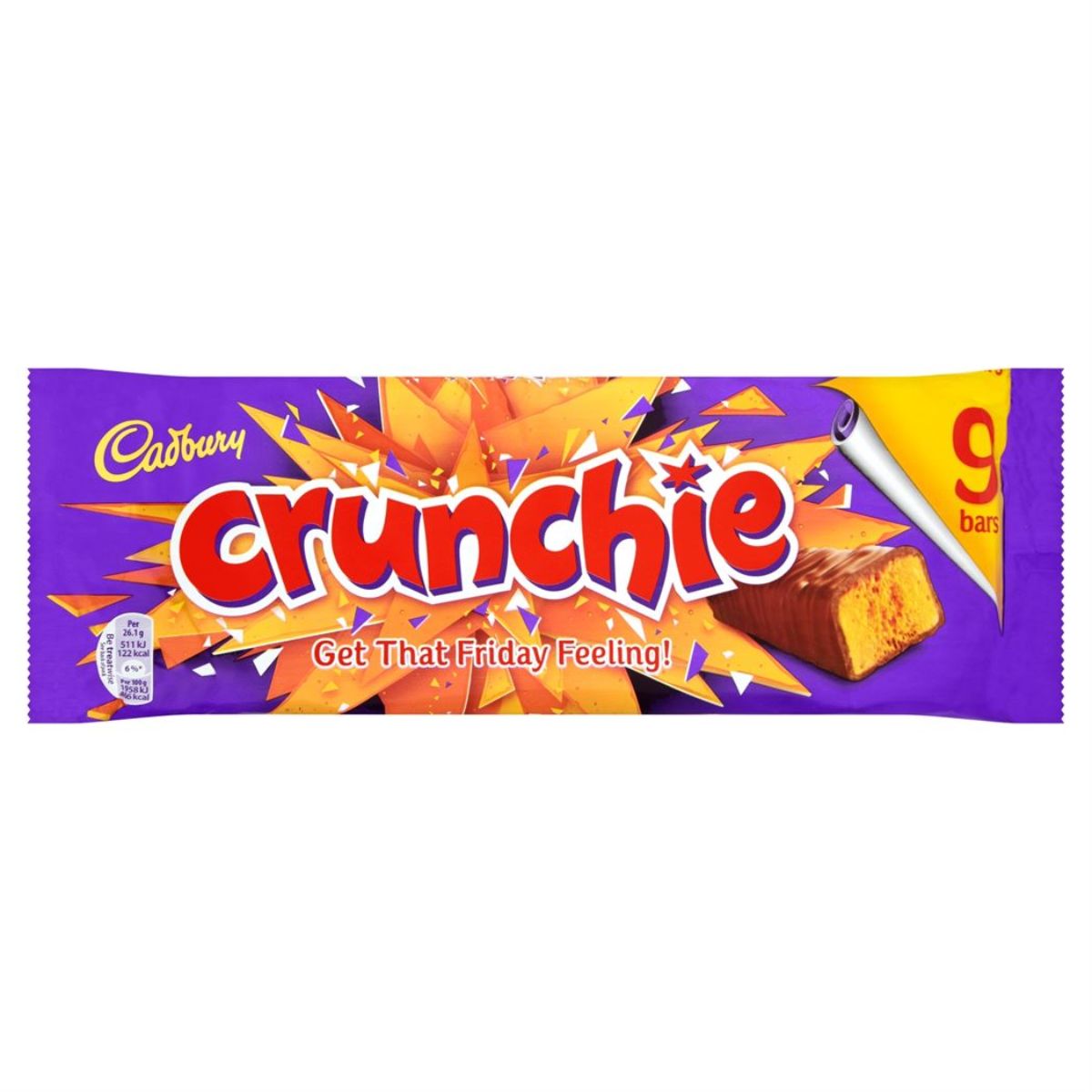 Cadbury - Crunchie Chocolate Bar - 9pcs.