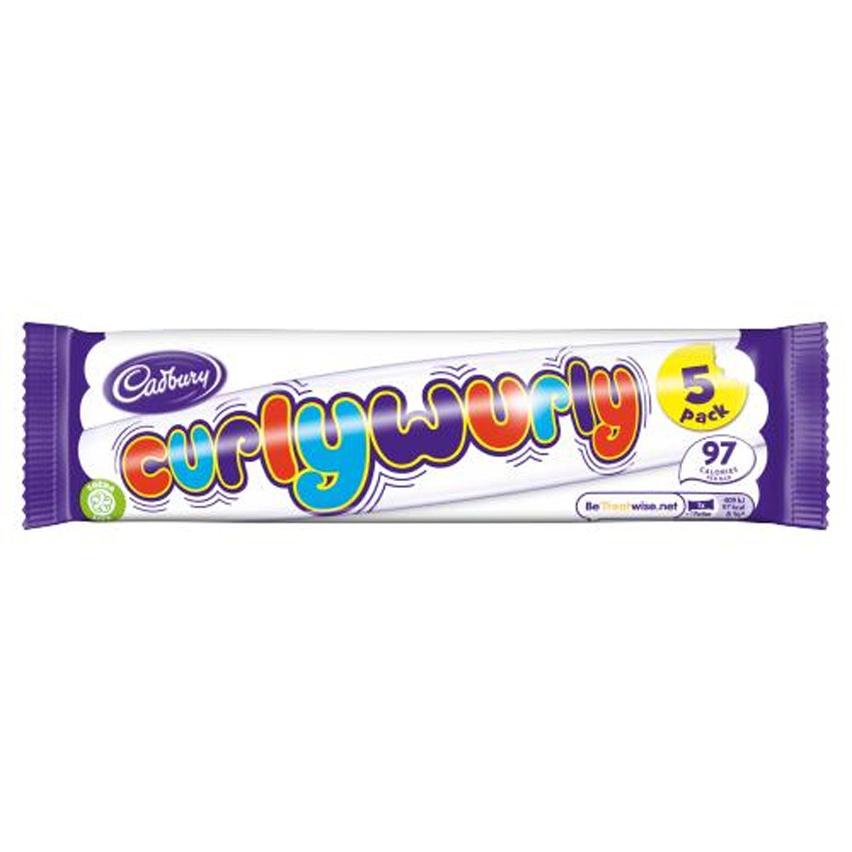 Cadbury - Curly Wurly Chocolate Bar - 5 Pack 107.5g - Continental Food Store