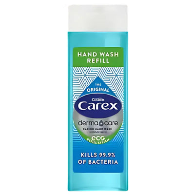 A 250ml bottle of Carex Original HandWash kills 99.9% of bacteria, provides superior germ protection, and is eco refill friendly.