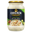 Chicken Tonight - Leek & Bacon One Pan Sauce 500g features a creamy leek and bacon sauce with fresh ingredients shown on the label—ideal as a ready-to-use cooking sauce for tasty one-pan meals.