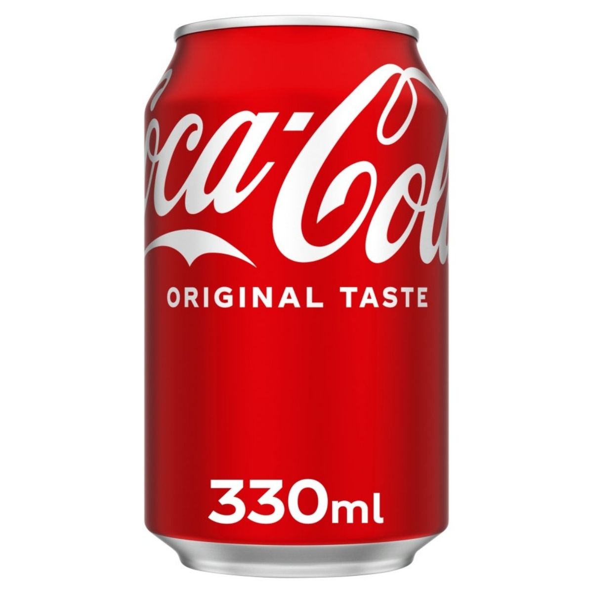 A 330ml Coca-Cola - Original Can featuring “Original Taste” in bold white letters on the front.