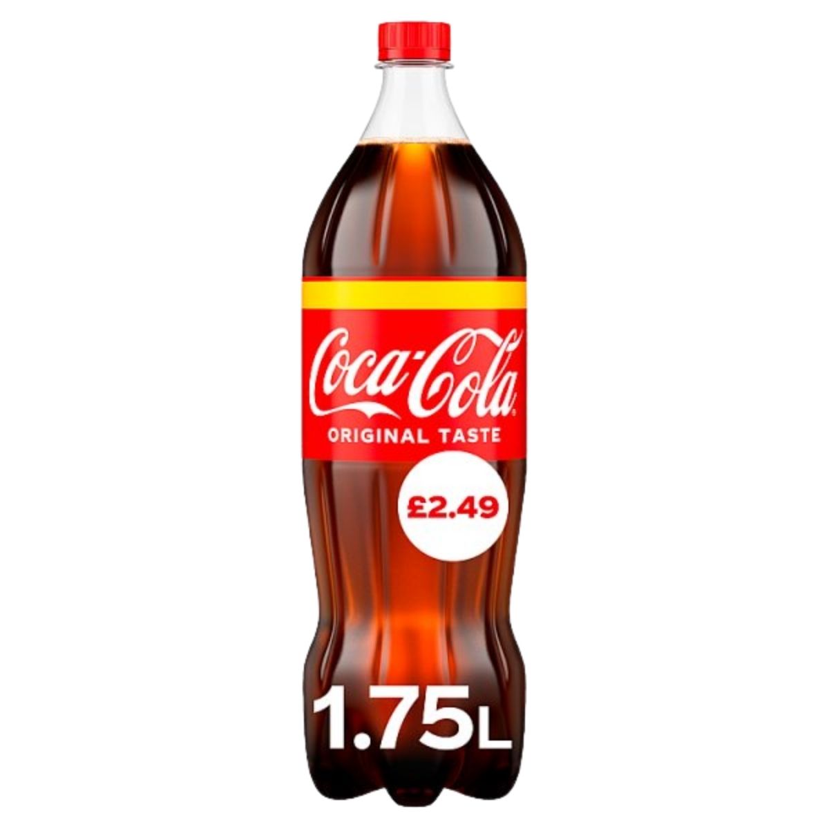 Coca Cola - Original Taste Bottle - 1.75L, from Coca Cola, available for only £2.49.