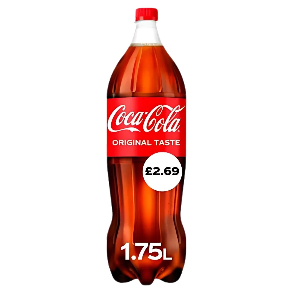 A 1.75L Coca Cola - Original Taste Bottle is available for just £2.69.