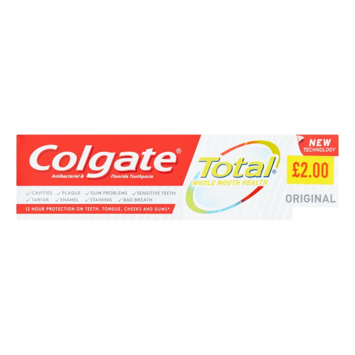 Colgate - Total Whole Mouth Health Original Toothpaste - 75ml - 200ml.