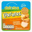 Dairylea Lunchers - Chicken N Cheese - 60g features chicken slices, cheese, and round crackers, noted for calcium and protein content.