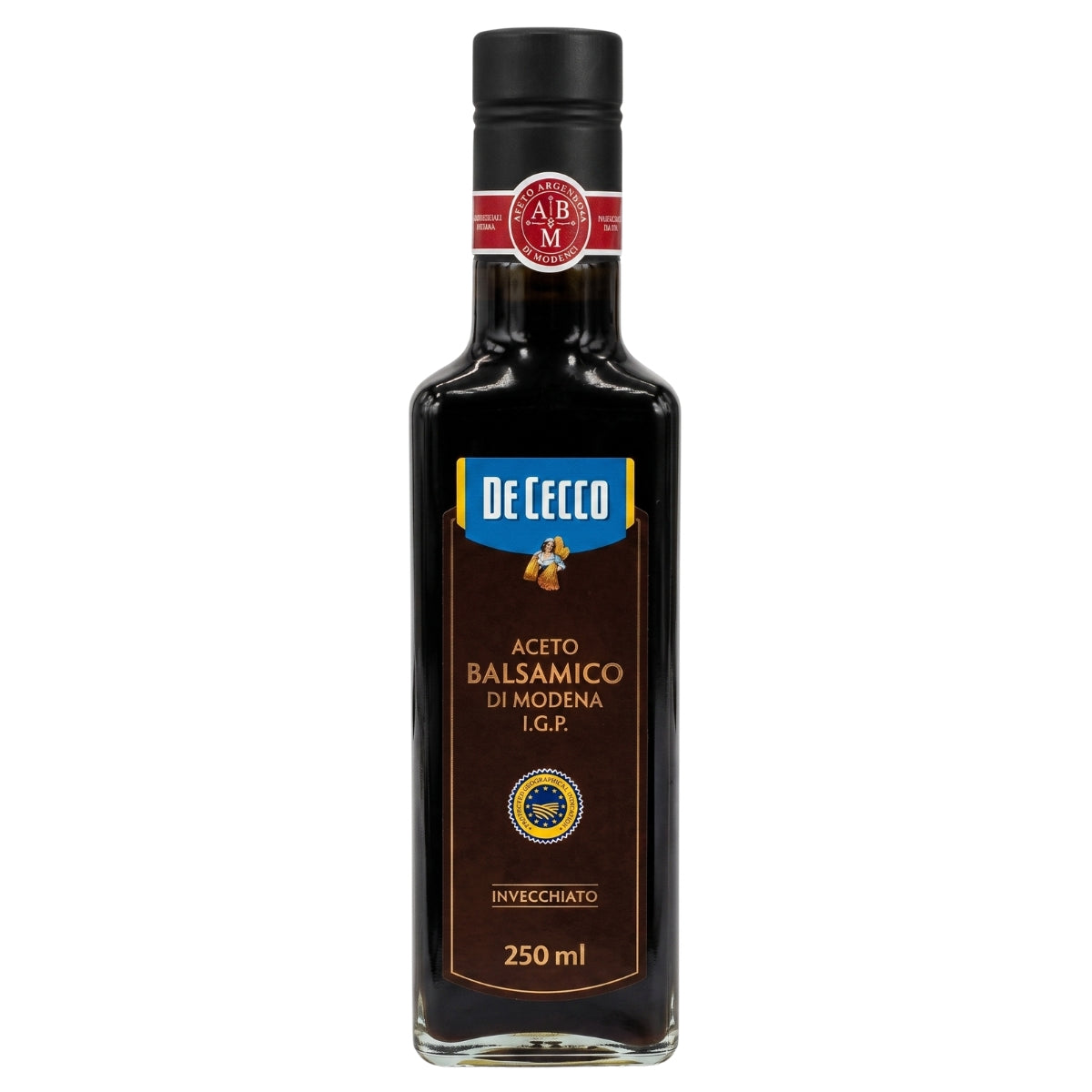 A 250ml bottle of Dececco Balsamic Vinegar of Modena IGP by Dececco.