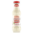 A 305g bottle of Deroni Classic Garlic Sauce, featuring a red cap and white label, is displayed against a white background.