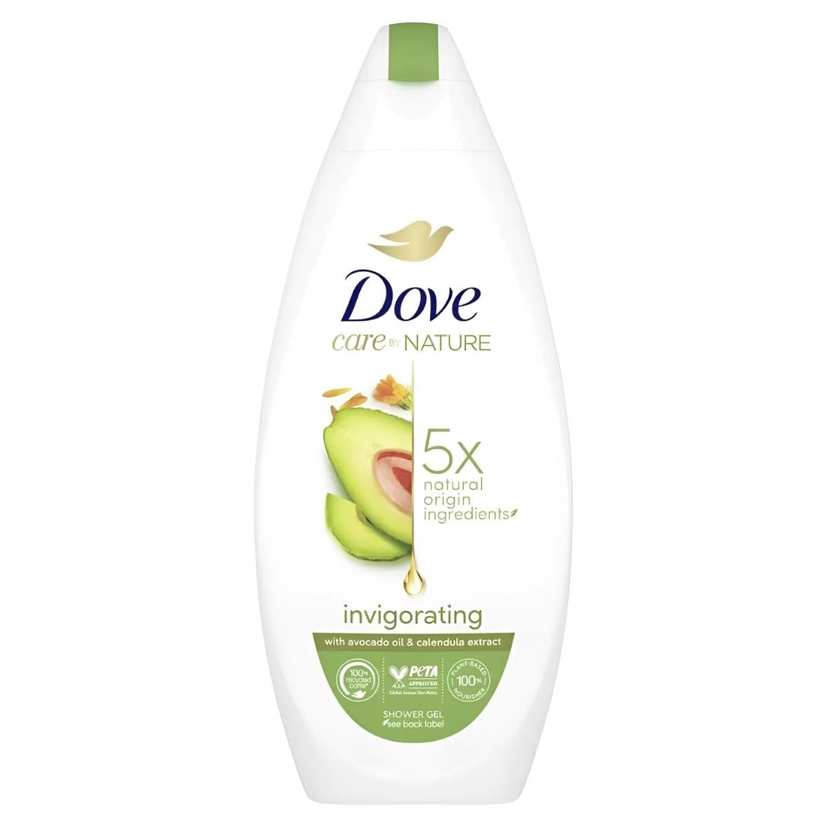 The Dove - Avocado & Calendula Body Wash 225ml delivers a refreshing, nourishing shower experience enriched with avocado and calendula extracts. Its formula features 5x natural origin ingredients to boost skin hydration and care.