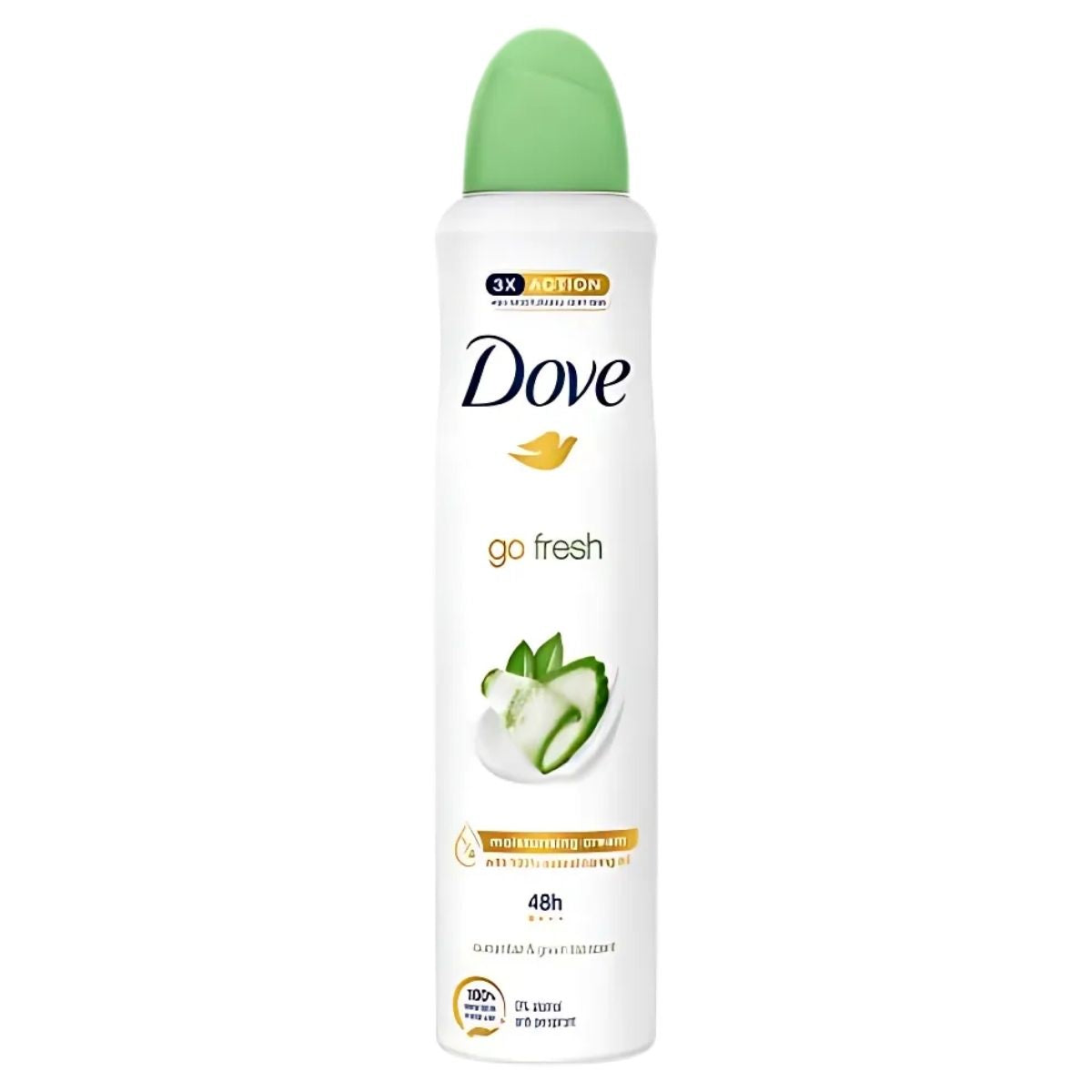 The Dove Cucumber & Green Tea Scented Moisturising Cream, 250ml, with a green cap offers a refreshing blend of cucumber and green tea aroma while its moisturizing formula keeps your skin feeling hydrated and fresh all day.