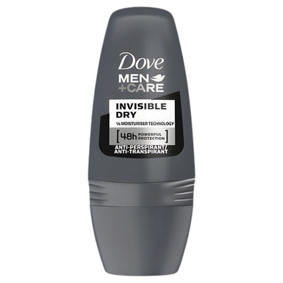 Dove - Men + Care Invisible Dry Antiperspirant Roll-On 50ml provides 48-hour protection and moisturiser technology to keep you fresh and dry throughout the day.